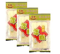 Starry Mart Sliced Rice Cake Tteokbokki Ovalettes Topokki Chinese Korean 454g - No additive Vegetarian (Pack of 3)
