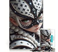 Starry Mask Anime Girl Hard Jigsaw Puzzle for Adults 1000 Pieces Smart Toy Casual Fun Accurate Cut Artistic Gift 50x75cm