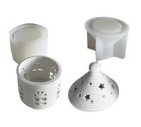 Starry Mongolian Yurt Houses Mold Flexible Silicone House Shape Molds for Making Unique Starry Mongolian Tents Hobbyist Supplies