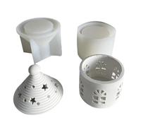 Starry Mongolian Yurt Houses Mold Flexible Silicone House Shape Molds for Making Unique Starry Mongolian Tents Silicone Mold Set