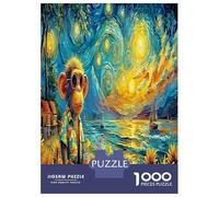 Starry Monkey 1000 Piece Forest Waterfall Jigsaw Puzzles for Puzzles 1000 Pieces Jigsaw for Adults for Adult Challenging Game Puzzles for Adults Gifts 70x50cm/1000pcs