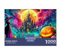 Starry Monkey 1000 Pieces Starry Night Style Coastal Landscapeplastic Puzzle Pieces for Adults Interlocking Stress Relief Mindfulness Relaxing Entertainment 52x38cm/1000pcs