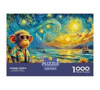 Starry Monkey 1000 Puzzles Adults Puzzle Adults Puzzle Gifts Birthday Home Decoration Decompression 70x50cm/1000pcs
