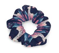 Starry Night Alpaca Hair Scrunchies for Women No Damage, Soft Elastic Hair Ties with Fashionable Printed Patterns, Satin Scrunchy Hairbands for Ponytail, Bun, Workout & Sleep