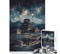 Starry Night at The Castle 1000 Piece Jigsaws for Teenagers Puzzle Improve Attention Span And Focus Peaceful Relaxing Leisure Fun (38x52cm)