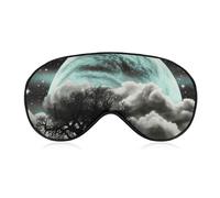 Starry Night Black Tree Art Eye Mask for Women & Men, Breathable & Adjustable Eye Cover, Ultra Soft Sleep Mask, Lightweight Travel Blindfold for Airplane, Nap, Night Sleeping