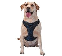 Starry Night Deep Outer Space Pet Traction Vest – Full Print Design With Reflective Straps For Enhanced Safety And Comfort