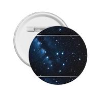 Starry Night Deep Outer Space -Print Custom Round Enamel Pin - Alloy Metal Lapel Badge For Jacket, Bag, Gift Idea.