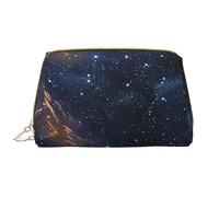 Starry Night Deep Outer Space Printed Makeup Bag for Women Portable Leather Make up Bag Travel Zipper Cosmetic Bags Organizer