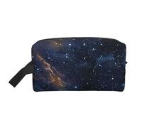 Starry Night Deep Outer Space Printed Makeup Bag Travel Portable Cosmetic Bag Large Capacity Makeup Case Toiletry Handbag Organiser for Women