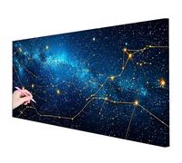 Starry Night Diamond Art Kits Adults Large 100x40cm Diamond Painting Constellation DIY Dimond Art Crafts for Adults 5D Full Drill Gem Crystal Painting Rhinestone Embroidery Kit Gifts for Women L-05