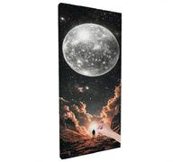 Starry Night Diamond Painting Kit for Beginners, Large Diamond Arts and Crafts for Adults 250x100cm, 5D DIY Crystal Art Moon, Gem Art and Hobbies for Adults Women, Christmas Decorations, Gifts B-22