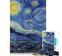 Starry Night Dreams Moon 1000 Pieces Jigsaw Puzzles for Adults Thought Toy Calming Play Precise Edge Heartfelt Gift 38x26cm