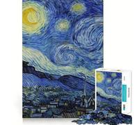 Starry Night Dreams Moon Adults Puzzles 1000 Piece Jigsaws Mind Exercise Toy Relaxed Mind Design Assembly Santa Wish Gift 50x75cm
