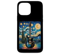 Starry Night Electric Guitar - Rock Music Meets Van Gogh Case for iPhone 13 Pro Max