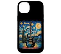 Starry Night Electric Guitar - Rock Music Meets Van Gogh Case for iPhone 14 Plus