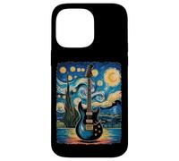 Starry Night Electric Guitar - Rock Music Meets Van Gogh Case for iPhone 14 Pro Max