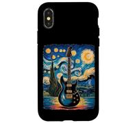 Starry Night Electric Guitar - Rock Music Meets Van Gogh Case for iPhone X/XS