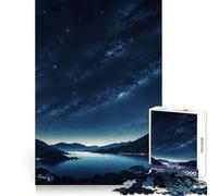 Starry Night Embrace 1000 Piece Jigsaw Puzzle for Adults Think Smart Toy Indoor Fun Smooth Cut Santa Wish Pick 50x75cm