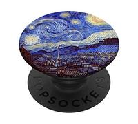 Starry Night Famous Fine Art Oil Painting by Van Gogh Cover PopSockets Swappable PopGrip