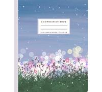Starry Night Floral Composition Notebook - 120 Pages