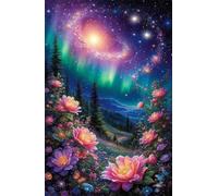 Starry Night Flowers 1500 Piece Jigsaw Puzzle for Adults, Creativity, Challenging and Difficult Puzzle, Brain Teaser Puzzles for Adults 1500 Pieces for The Whole for Women, Men