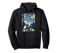 Starry-Night Ghosts | Spooky Halloween Haunted Sky Pullover Hoodie