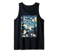 Starry-Night Ghosts | Spooky Halloween Haunted Sky Tank Top