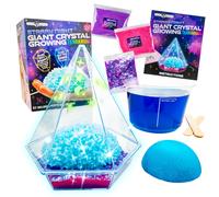 Starry Night Giant Crystal Growing Terrarium Kit, Crystal Growing Kit for Kids with Glow in the Dark Stickers and Glitters, Kids Science Kits Gift