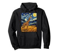 Starry Night Giraffe Animals Adventure Lovers Family Pullover Hoodie