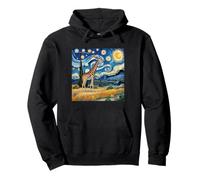 Starry Night Giraffe Animals Adventure Lovers Family Pullover Hoodie