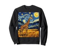 Starry Night Giraffe Animals Adventure Lovers Family Sweatshirt