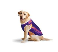 Starry Night Gown Dog Pure Cotton Tshirts for Medium & Large Dogs,Breathable Stretchy Tank Top Sleeveless Vest Tee Shirt