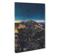 Starry Night in The Dolomites Canvas Print | Gallery Wrapped 30mm Frame Wall Art | 30x20 inches | Ready to Hang | Abstract Picture | Living Room Bedroom Lounge Office