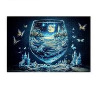 Starry Night Jigsaw Puzzles for Adults 1000, 1000 piece Jigsaw Puzzles for Adults, Challenging Wooden Jigsaws Puzzle for The Whole for Women, Puzzle for Home Decor, Gifts for Men, Theme: Abstract Q-46