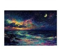 Starry Night Jigsaw Puzzles for Adults 1500, 1500 piece Jigsaw Puzzles for Adults, Challenging Wooden Jigsaws Puzzle for The Whole for Women, Puzzle for Home Decor, Gifts for Women, Theme: Beach X-86