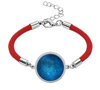 Starry Night Leo Zodiac Constellation Lucky Red String Bracelet Rope Bracelet Handmade
