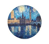 Starry Night London Table Placemats, Heat Resistant Place Mats for Dinner Table, Placemats Non Slip for Kitchen, Dining Table Indoor/Outdoor