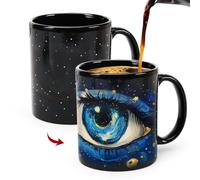 Starry Night Mug, Magic Color Changing Coffee Cup with Heat-Activated Van Gogh Design - 350ml Artistic Ceramic Mug for Artists & Coffee Lovers, Unique Gift for Art Enthusiasts