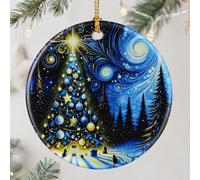 Starry Night Ornament - Christmas Ornament, Christmas Tree Ornament, & Perfect Holiday Decor | Gifts for Art Lover, Gift Exchange, Gift Idea - Xmas Tree