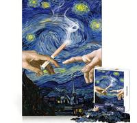 Starry Night Pass Joint No Judgment 1000 Pieces Jigsaws Adults Puzzles Logic Boost Toy Bonding Time Premium Edge Premium Gift 38x26cm