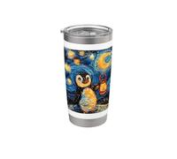 Starry-Night Penguin Bird Stainless Steel Insulated Tumbler