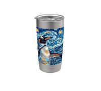 Starry-Night Penguin Bird Stainless Steel Insulated Tumbler