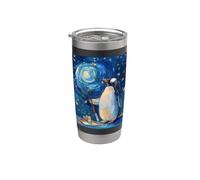 Starry-Night Penguin Bird Stainless Steel Insulated Tumbler