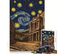 Starry Night Petra Jordan 1000 Pieces Jigsaw Puzzles for Teenagers Mind Skill Toy Leisure Fun Design Assembly Elegant Gift 38x26cm