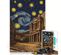 Starry Night Petra Jordan 1000 Pieces Jigsaw Puzzles for Teenagers Mind Skill Toy Leisure Fun Design Assembly Elegant Gift 38x26cm