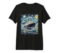 Starry Night RMS Titanic Van Gogh Art Premium T-Shirt