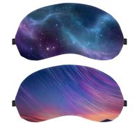 Starry Night Sky 2-Pack Light-Blocking Soft Breathable Eye Masks Sleep Mask Eye Patch