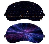 Starry Night Sky 2-Pack Light-Blocking Soft Breathable Sleep Mask Eye Patch Eye Cover