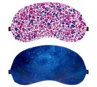 Starry Night Sky 2 - Piece Light-Blocking Soft Breathable Blindfold Sleeping Masks